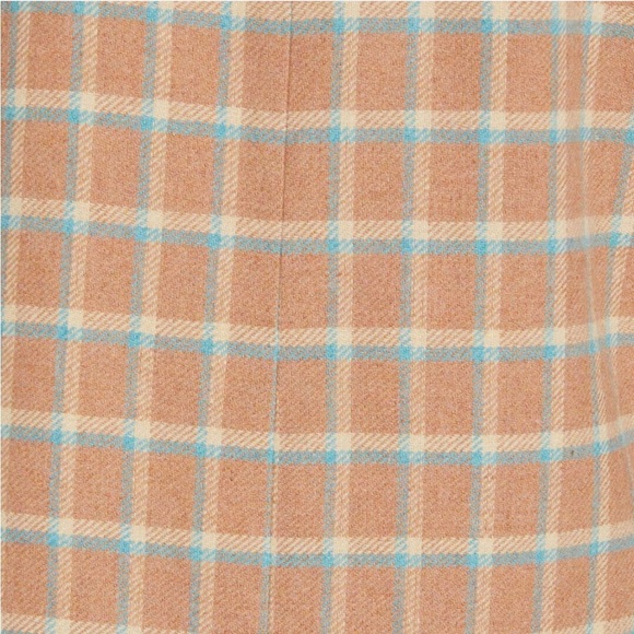 Something Navy Single Breasted Wool Blend Plaid Overcoat - Picture 5 of 12